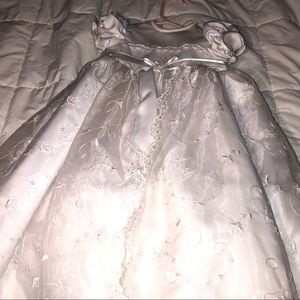 Baby girl baptism dress white 6-9 months worn once
